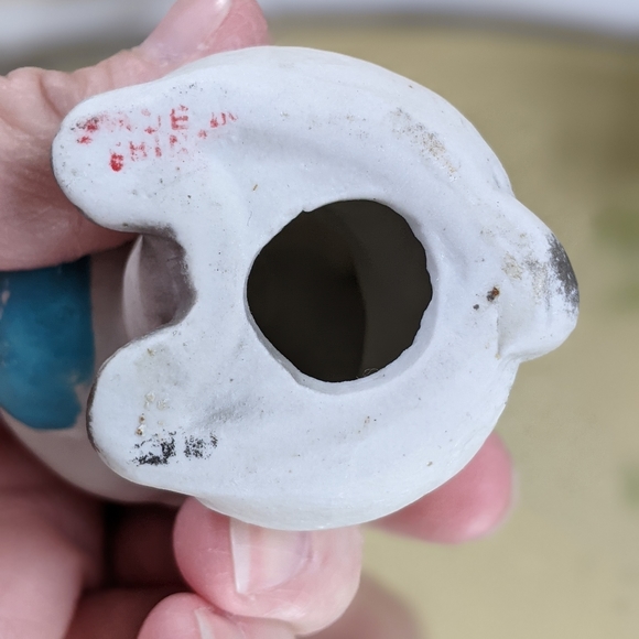 Miniature Puppy Dog Ball Bisque Figurine - Picture 4 of 5